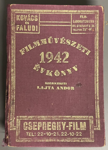 Lajta Ador  (szek) - Filmm�v�szeti �vk�nyv 1942