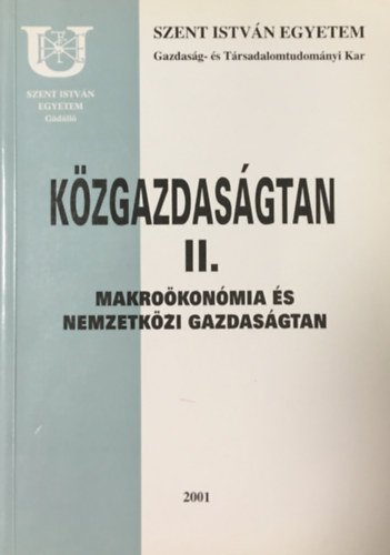 Dr. Tmpe Ferenc  (szerk.) - Kzgazdasgtan II. - Makrokonmia s nemzetkzi gazdasgtan