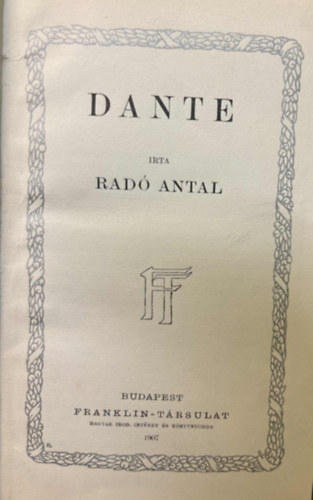 Rad� Antal - Dante