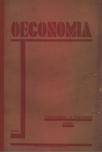 Oeconomia (Kzgazdasgtan s kzgazdasgi politika)- gpelt kzirat