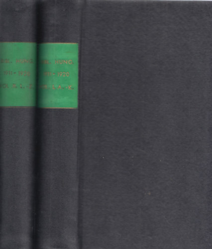 Dr. Kozocsa S�ndor - Magyar k�nyv�szet 1911-1920 I-II. (A-K + L-Z) (reprint)