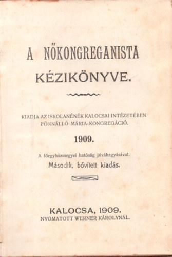A n�kongreganista k�zik�nyve