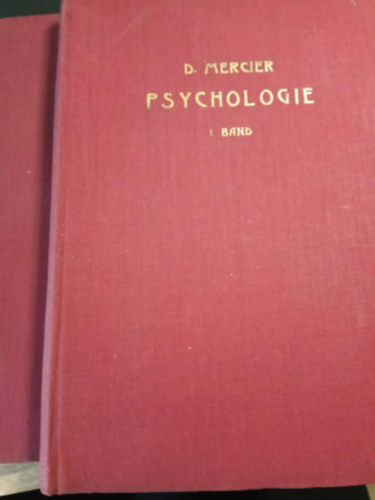 D. Mercier - Psychologie (I-II. band)