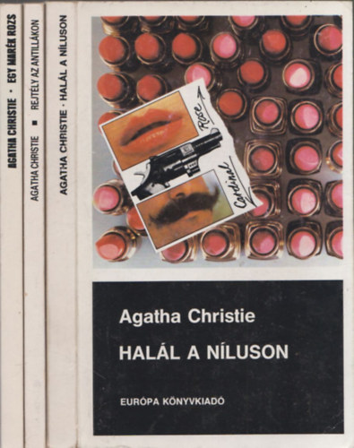 Agatha Christie - 3db Agatha Christie regny - Hall a Nluson + Egy mark rozs + Rejtly az Antillkon