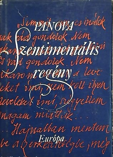 Vera Panova - Szentiment�lis reg�ny
