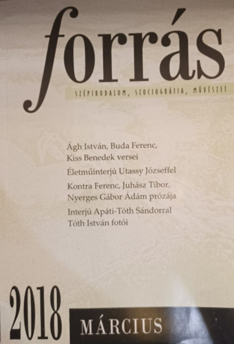 forrás 2018 március - Szépirodalom, szociográfia, művészet