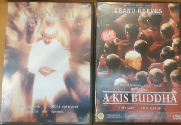 Keanu Reeves Ben Kingsley - 2 db spiritu�lis vezet�-film: A kis Buddha + Gandhi (2 DVD)