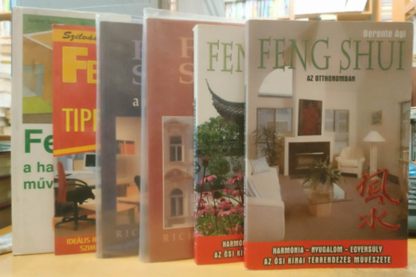 Richard Webster, Szilv�sy Judit, G�nther Sator Berente �gi - 6 db Feng shui a harmonikus �let m�v�szete; Feng shui az otthonomban; Feng shui a kertemben; Feng shui a v�rosban; Feng shui a munkahelyen; Feng shui kalauz tippek irod�ra
