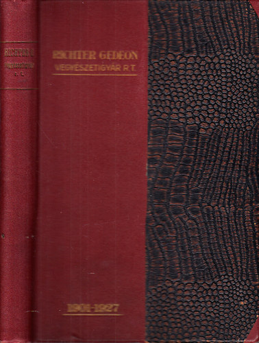Richter Gedeon Vegy�szeti Gy�r R.T. 1901-1927
