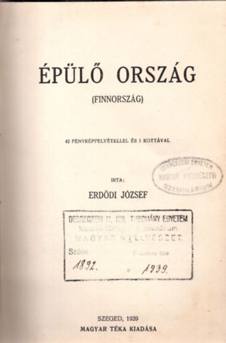 Erddi Jzsef - pl orszg (Finnorszg)