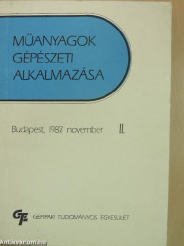 dr. Antal Mikl�s - M�anyagok g�p�szeti alkalmaz�sa II.