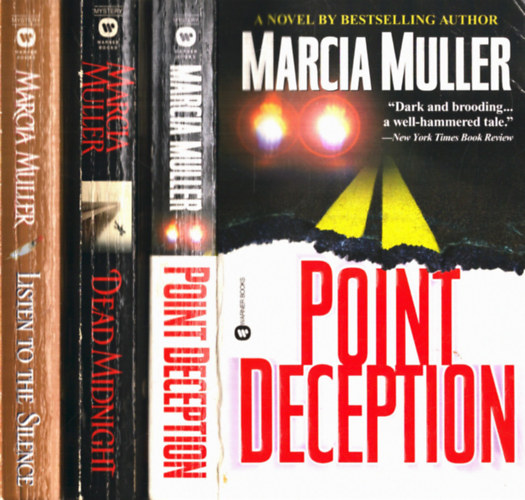 Marcia Muller - 3 db Marcia Muller: Point deception, Dead midnight, Listen to the Silence