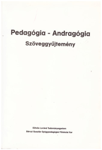 Pedaggia - Andraggia szveggyjtemny