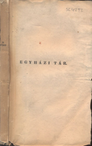 Guzmics Iszidr - Egyhzi tr X. fzet