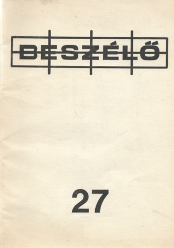 Beszélő 1989/2. 27. szám (nem reprint)