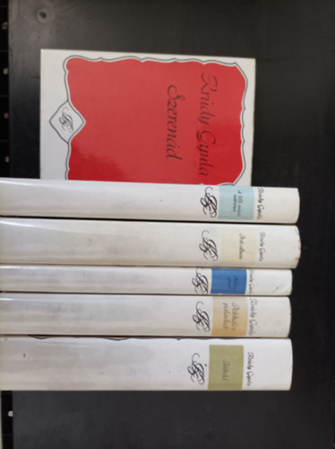 6db Kr�dy Gyula k�nyv: Szeren�d; A XIX. sz�zad vizitk�ry�i; Pesti album; Palotai �lmok, P�kh�l�s palackok; Telihold